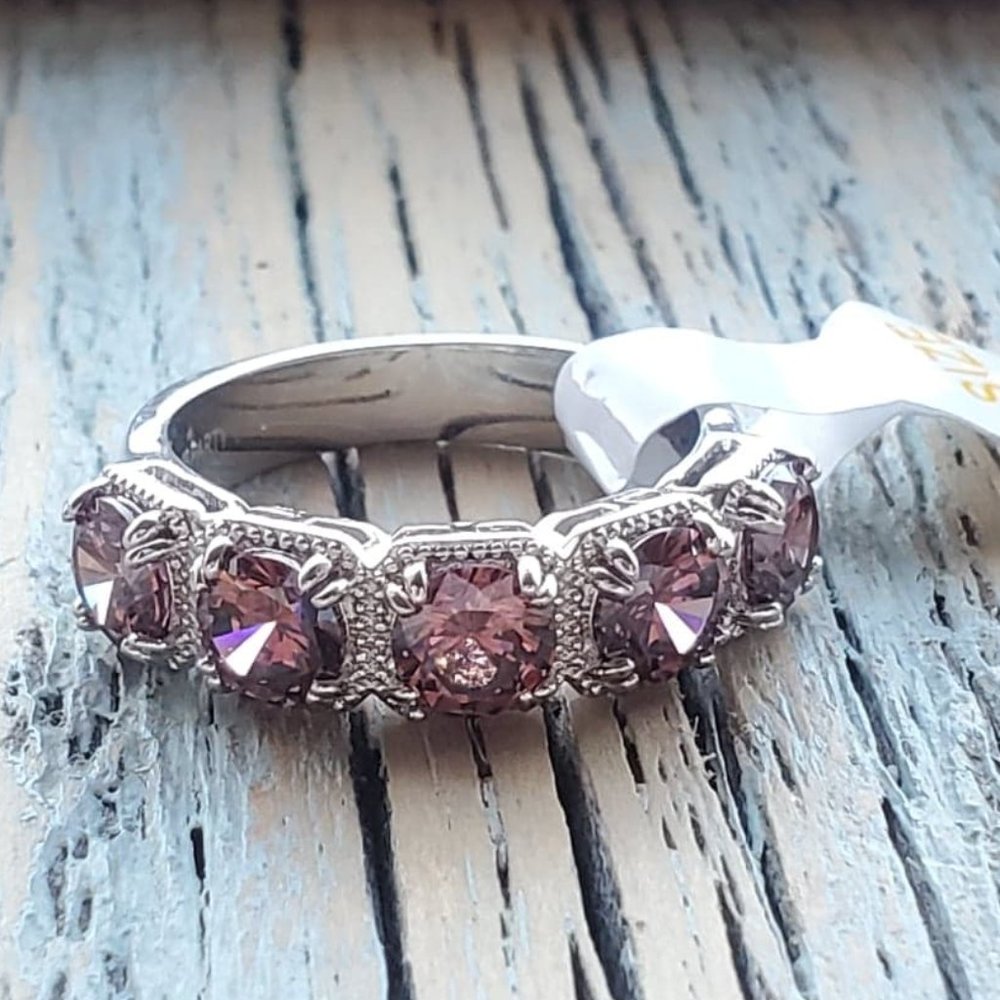 Rhodolite and White Topaz - Unicorn Alert